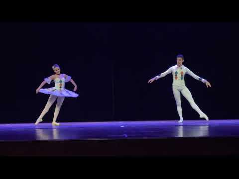 Giulia Domingues. Murilo miron.  Ballet Adriana Assaf. Harlequinade. Pdd