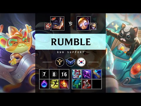Rumble Support vs Blitzcrank - KR Diamond Patch 25.14