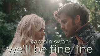 captain swan | we’ll be fine line [once upon a time]