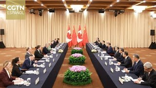 El presidente chino, Xi Jinping, se reúne con los primeros ministros de Canadá, Tailandia y Japón