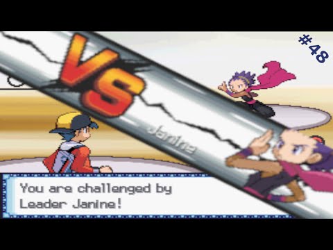Pokemon Soul Silver Randomizer Nuzlocke EP48: Beating Koga's Daughter, Janine is her name.