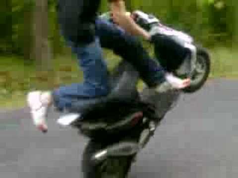 MikusMotocykle Gilera Stalker stunt