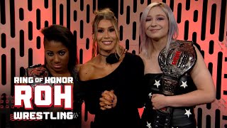 Athena & Billie Starkz have a message for Red Velvet & Queen Aminata | #ROH TV 04/25/24