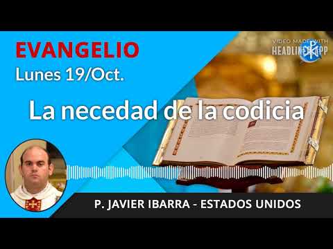 Evangelio de hoy lunes, 19 de octubre de 2020 | La necedad de la codicia