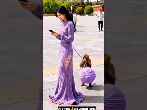 Funny AI Monkey Moments 😆🐒#aicomedy