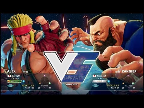 Gunfight (Alex) vs Itazan (Zangief)：Gunfight（アレックス） vs 板ザン（ザンギエフ）