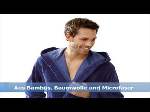 Morgenstern Bademantel Herren Multifaser Video