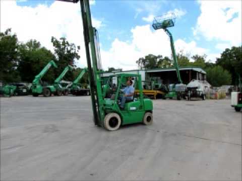 Sold! 2005 Komatsu FG25T-14 Forklift Lift Truck 3 Stage 188" Mast bidadoo.com