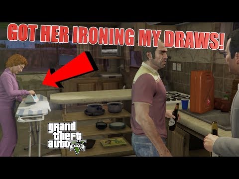 GOT MARTIN'S WIFE IRONING MY DRAWS! ( FUNNY "GTA 5" STORYMODE GAMEPLAY #17)