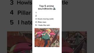 Top 5 anime soundtracks #anime #animerecommendations #animeedit #goku #dragonball #jujutsukaisen#aot