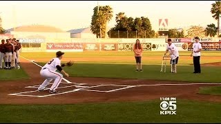 Bryan Stow Throws Out First Pitch At San Jose Giants Game