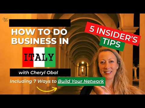 , title : 'HOW TO DO BUSINESS IN ITALY as an EXPAT | Plus 7 Key Strategies for Building Your Network in Italy'