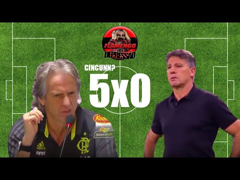 FLAMENGO 5x0 GRÊMIO - NARRAÇÃO SARRANTE