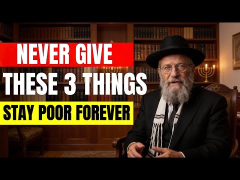 NEVER Give These 3 Things Away: Rabbi's Warning (You'll Stay POOR Forever)