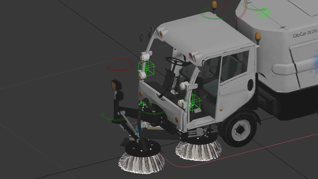 Varredora CityCat Modelo 3D