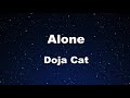 Karaoke Alone Doja Cat No Guide Melody Instrumental