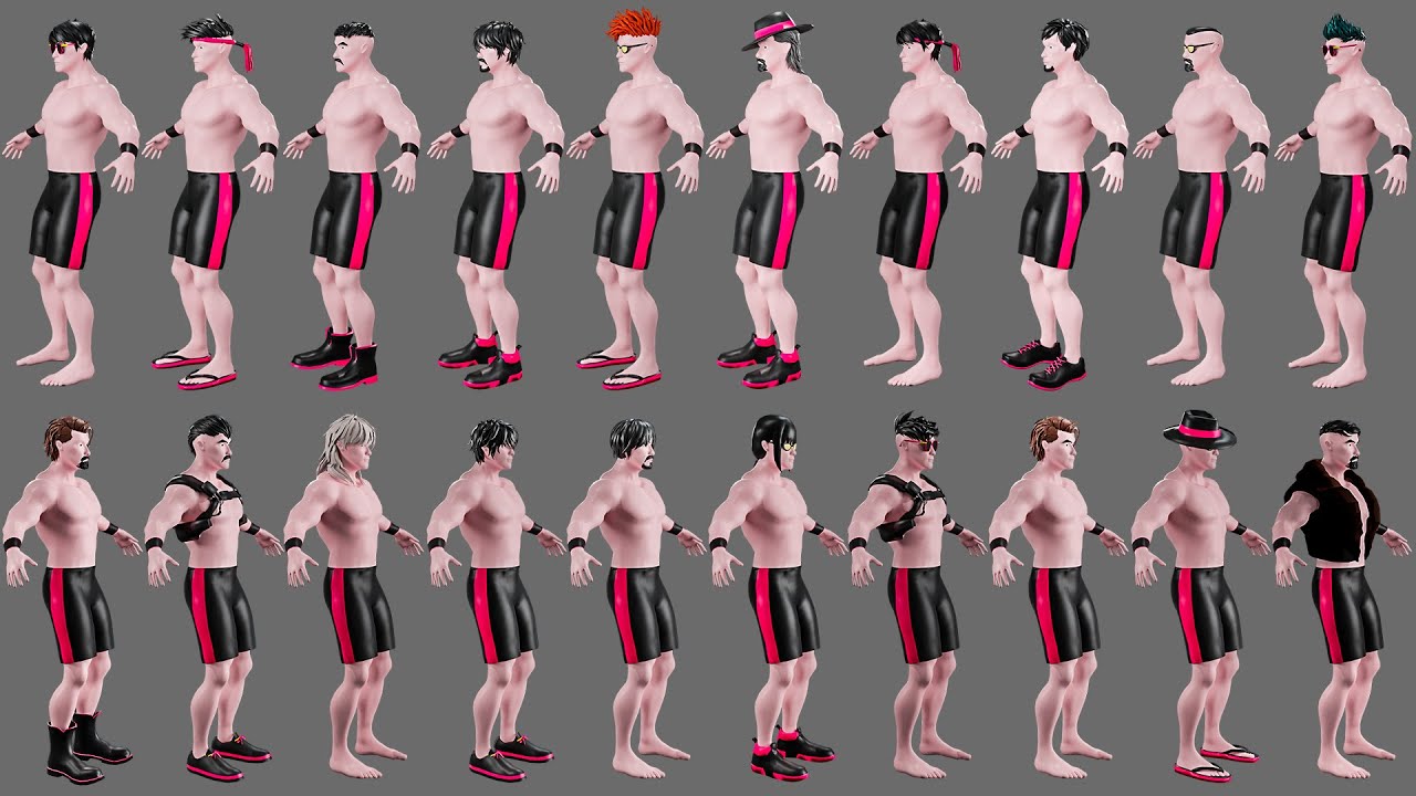 Characters-4 street fighter 3D Model