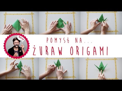 Jak zrobić żurawia z papieru - żuraw origami krok po kroku