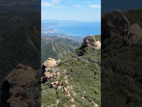 Panoramic views from Cathedral Peak, Santa Barbara, CA