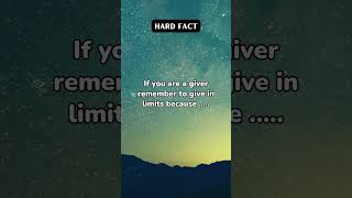If you are a GIVER remember this! 😣😫 #shorts #deepfact #hardtruth