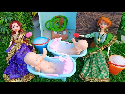 Barbie Doll All Day Routine In Indian Village/Sita Ki Kahani Part-88/Barbie Doll Bedtime Story