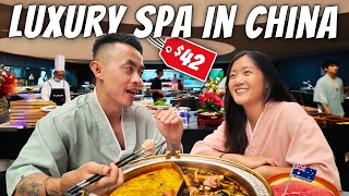 We Spent 18 HOURS In CHINA'S ALL-INCLUSIVE SPA in Chengdu 🇨🇳 (Better Than Staying in a Hotel!)