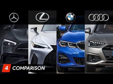 2022 Mercedes C-Class Vs BMW 3-Series Vs Lexus IS Vs Audi A4 | Design & Specifications Compare