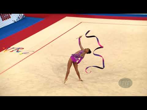 HURTADO Nathalia (COL) - 2019 Rhythmic Junior Worlds, Moscow (RUS) - Qualifications Ribbon