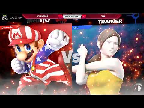 VS Weekly 1/23/20 - Winners Finals - Dominator (Mario) vs CPU (Wii Fit Trainer) - SSBU