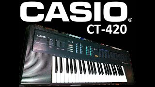 Video thumbnail for CASIO CT - 420 (DEMO song) by Keyboards - review - repair