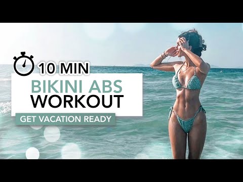 10 MIN BIKINI ABS WORKOUT | Tiny & Toned Waist | Eylem Abaci