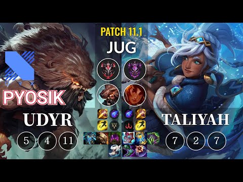 DRX Pyosik Udyr vs Taliyah Jungle - KR Patch 11.1