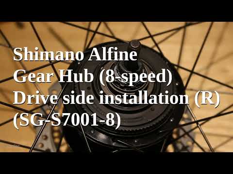 Shimano Alfine 8-speed gear hub drive side assembly (easy snap ring install)