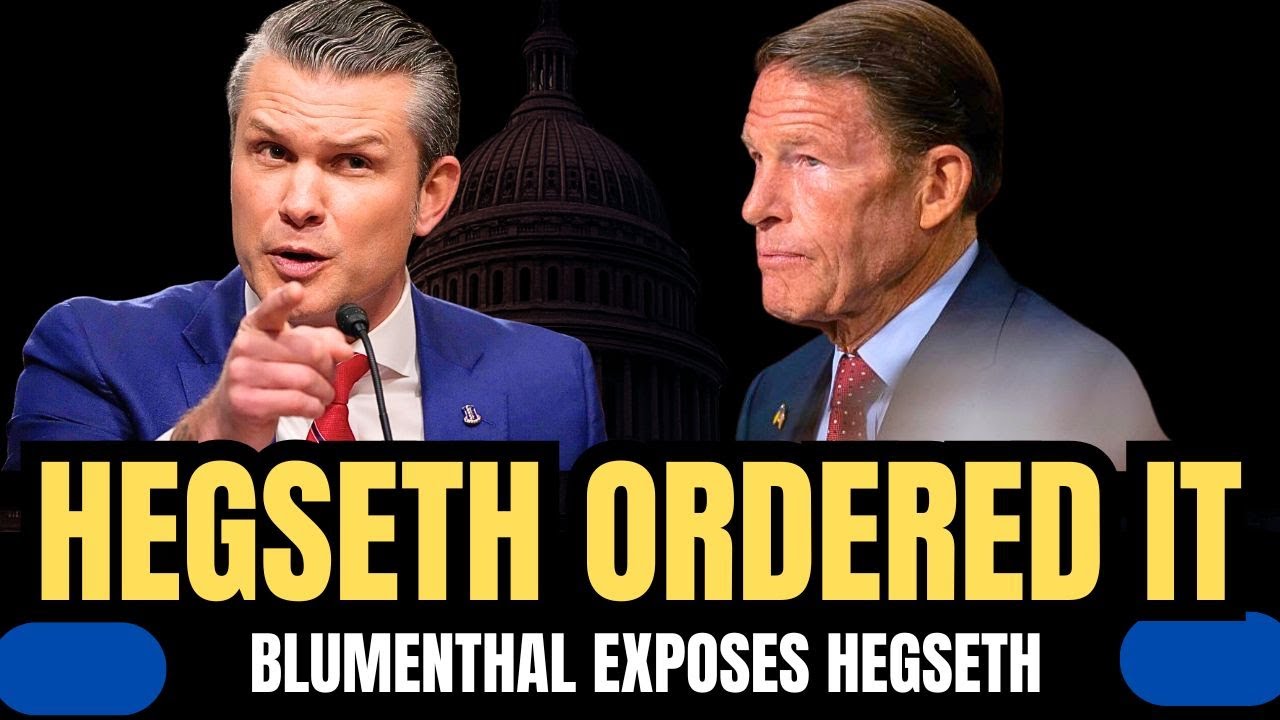 Blumenthal EXPOSES Hegseth: “You Issued the Order.