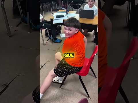 Desafio da cadeira na escola