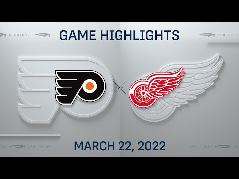 NHL Highlights | Flyers vs. Red Wings - Mar. 22, 2022