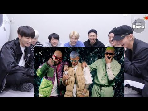 BTS reaction to Jhay Cortez, J. Balvin, Bad Bunny - No Me Conoce (Remix)