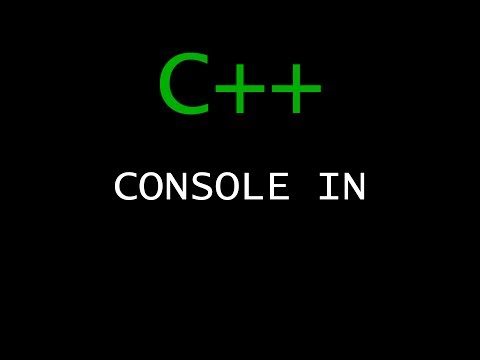 C++ Programming Tutorial 6 - Console In