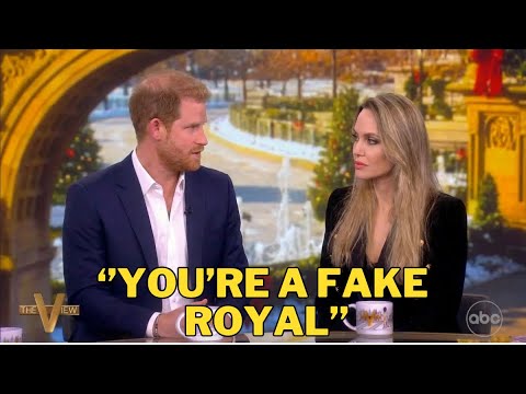 Angelina Jolie Destroys Prince Harry On The View After Heated Argument