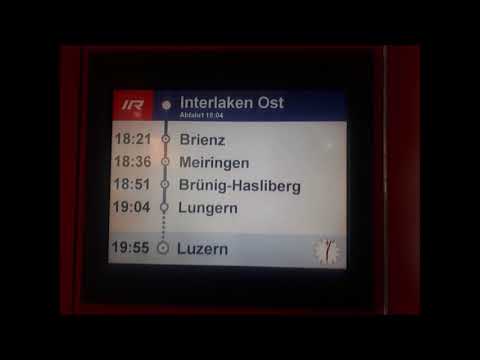 SBB ansage Begrüssung im Luzern Interlaken Express nach Luzern