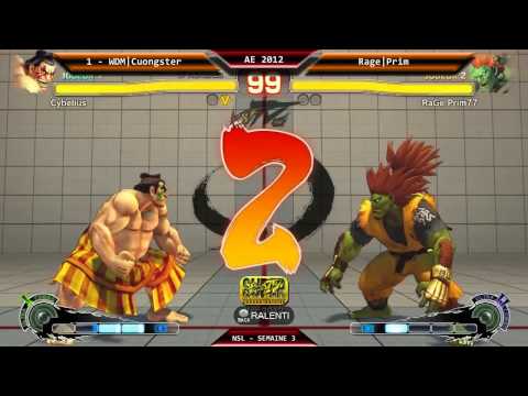 RAGE|Prim x WDM|Cuongster - NSL R03 - SSF4 AE 2012