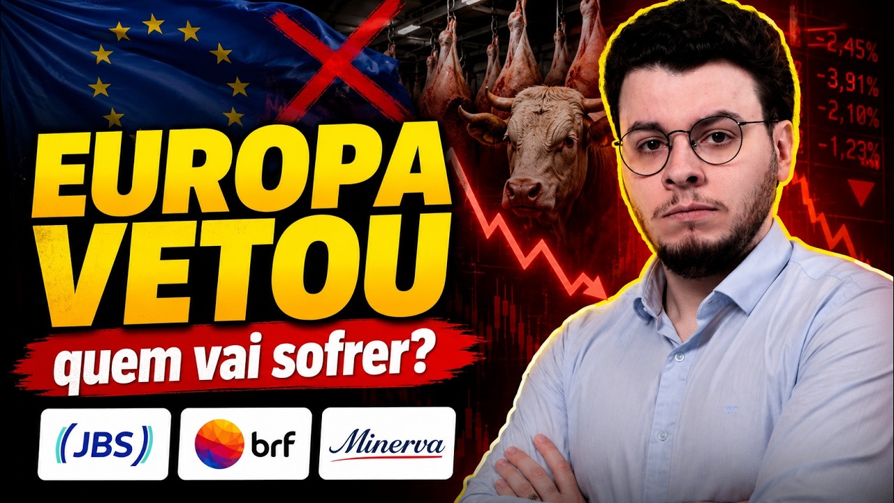 União Europeia veta carne do Brasil: quem mais sofre na Bolsa?