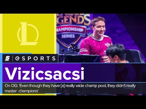Vizicsacsi on OG: 'Even though they have [a] wide champ pool, they didn't really master champions'