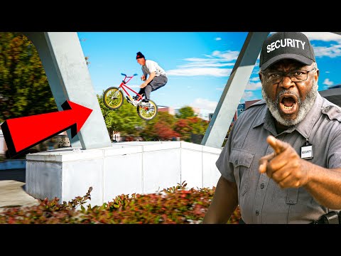 ANGRY SECURITY Called Back Up Over BMX!