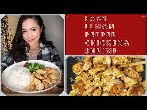EASY Lemon Pepper Chicken and Shrimp Recipe