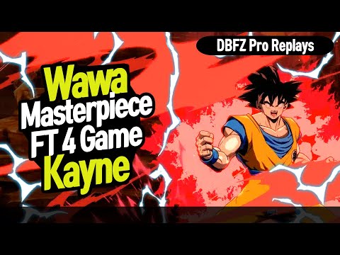 【DBFZ】 Wawa vs Kayne FT 4, This is the masterpiece of the game!! 【DBFZ Pro Replays】