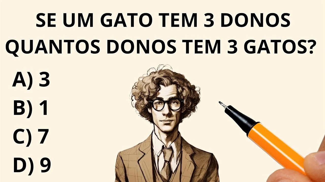 🔥7 QUESTÕES DE RACIOCÍNIO LÓGICO PARA DESTRAVAR SEU CÉREBRO🧠 NÍVEL 1