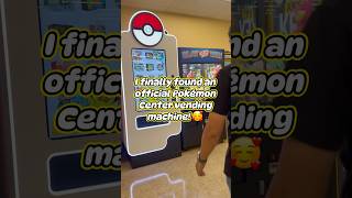I finally found an official Pokémon Center vending machine! #pokemontcg #pokemoncenter
