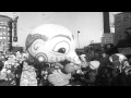 Comic Balloon Characters A Train And Santa Claus In Fourth Annual Santa Claus Pa HD Stock Footage