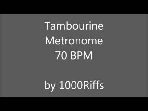 Tambourine Metronome 70 BPM - Beats Per Minute